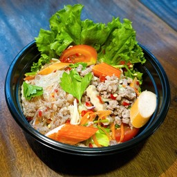 ยำวุ้นเส้นหมูสับ