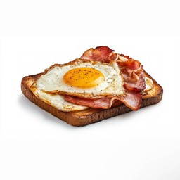 ปังปิ้ง ไข่ดาว+สามชั้นย่าง