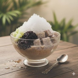 M.B.Taro แตงไทย+ข้าวเหนียวดำ+เผือก น้ำกะทิน้ำตาลโตนดเคี่ยว