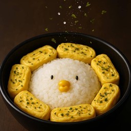 ข้าวหน้าไข่ม้วน