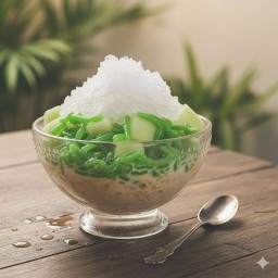 M.Lo แตงไทย+ลอดช่อง น้ำกะทิน้ำตาลโตนดเคี่ยว