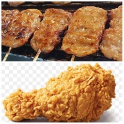 หมูปิ้ง<เตาถ่าน>&ไก่ทอด(ร้านเสริมสวยสะพรึง) ร้านสวยสะพรึงพัทยากลาง