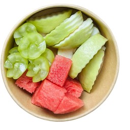 ฝรั่งกิมจู+องุ่นไซมัสคัส+แตงโม