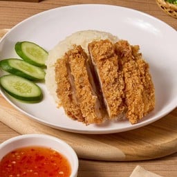 ข้าวมันไก่ทอด