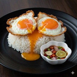 ข้าวไข่เป็ดดาวพร้อมน้ำยำ