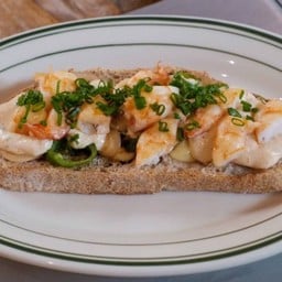 Grilled Shrimp  Mentaiko  Sourdough