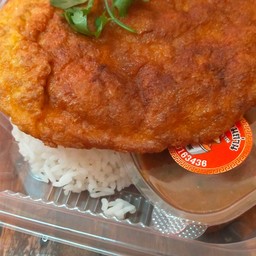 [อร่อยซ่ากับโค้ก] ชุดข้าว+ไข่เจียวหมูสับ+น้ำพริกกะปิ +  โค้ก ออริจินัล (กระป๋อง) 