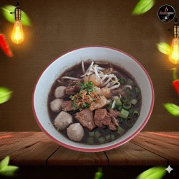 เกาเหลาเนื้อตุ๋น(เนื้อตุ๋น เอ็นตุ๋น ลูกชิ้น) ใหญ่