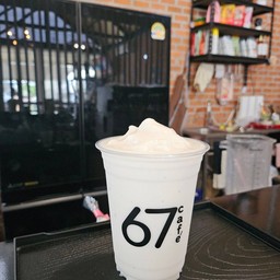 มะพร้าวเผาปั่นนมสด