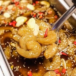 กุ้งดองซีอิ้วเกาหลี 12 ตัว