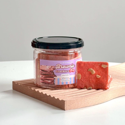 บราวนี่กรอบ รสสตอเบอรี่ (กระปุก)