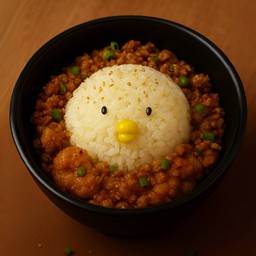 ข้าวหมูสับผัดกระเทียมพริกไทย