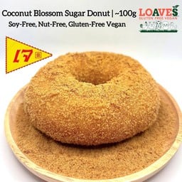 โดนัทน้ำตาลดอกมะพร้าว | ไม่มีถั่วเหลือง นัทฟรี กลูเตนฟรี วีแกน เจ |~100ก