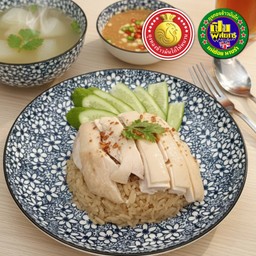 ข้าวมันไก่ตอน (พิเศษ) เพิ่มข้าวและไก่