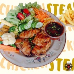 สเต็กไก่พริกไทยดำ