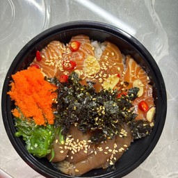 [อร่อยซ่ากับโค้ก] ข้าวหน้าทูโทน +  โค้ก ออริจินัล (กระป๋อง) 