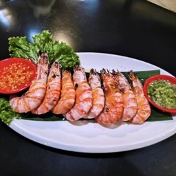 yy2-กุ้งลายเสือย่างเกลือ500g ไซร์15-16ตัวโล