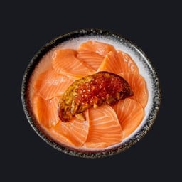 Salmon Foiegras Don ข้างหน้า ตับห่าน