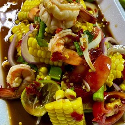 ตำข้าวโพดกุ้งสุก