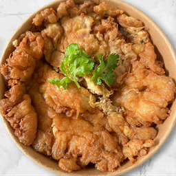 ข้าวไข่เจียวหมูสับ (ไข่ 2 ฟอง)