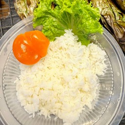 ข้าวเปล่า+ไข่ครอบ