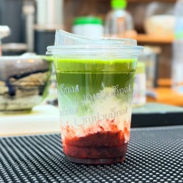 ICED MIXBERRY MATCHA LATTE