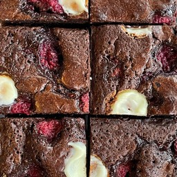 Brownie Raspberry White choc