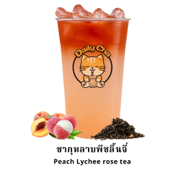 ชากุหลาบพีชลิ้นจี่