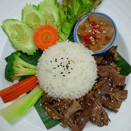 ข้าวหน้าขาเห็ดเจ