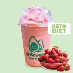 สตอเบอร์รี่สมูทตี้ (คีโต)
