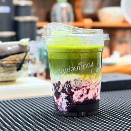 ICED BLUEBERRY MATCHA LATTE