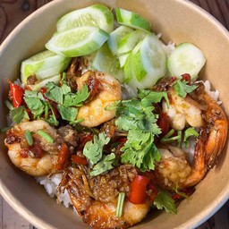 กุ้งผัดพริกเกลือ