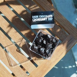 Dark chocolate croissant dip