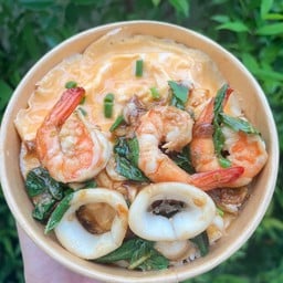 🍳ไข่ข้น + กะเพรา เผ็ดนัว🌶️