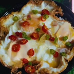 ไข่ดาวทอดรวม3ฟอง