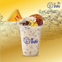 น้ำเต้าหู้ทรงเครื่องเย็นแก้ว