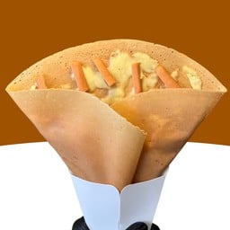 เครปไส้กรอกมอซเซเรล่าชีส