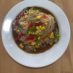 ตำเส้นเล็ก+กุ้งสด