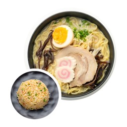 Set C   ราเมนทงคตสึพิเศษ + ข้าวผัดสไตล์ญี่ปุ่น