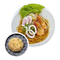 Set F ราเมนต้มยำแห้ง+ข้าวผัดสไตล์ญี่ปุ่น