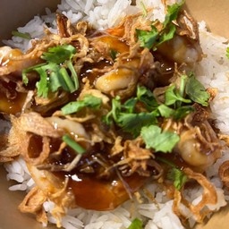 กุ้งราดซอสมะขาม