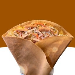 เครปปูอัดไข่ไก่ใส้กรอก