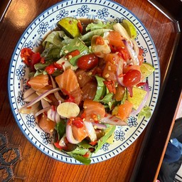 แซลมอนยำปลาร้า