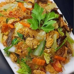 ผัดวุ้น เส้นไข่หมูสับ
