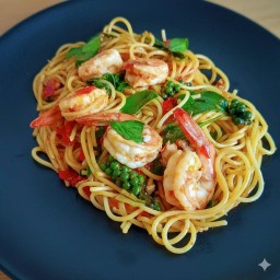 สปาเก็ตตี้ขี้เมากุ้งล้น