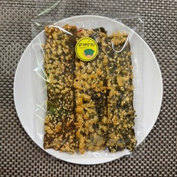 สาหร่ายทอดโรยงา