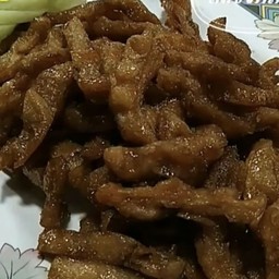 หมูหวานเจ (ราดข้าว)