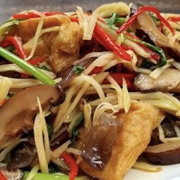 ผัดขิงเจราดข้าว