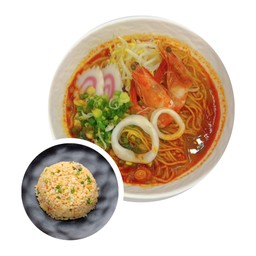 Set E ราเมนต้มยำ+ข้าวผัดสไตล์ญี่ปุ่น