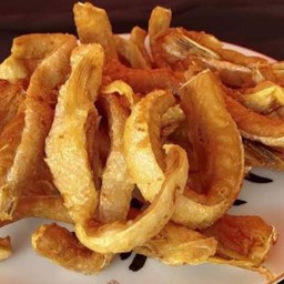 ท้องปลาแชลม้อนทอด